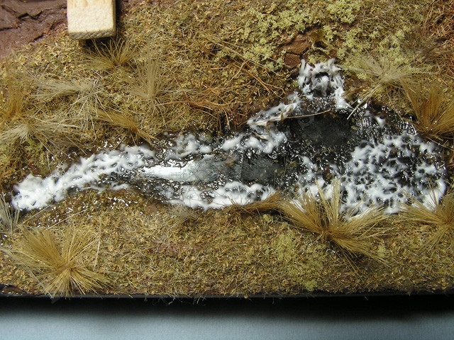 potok4.jpg - Detail struktury ledu ihned po nanesen&iacute; Water-Effectu.